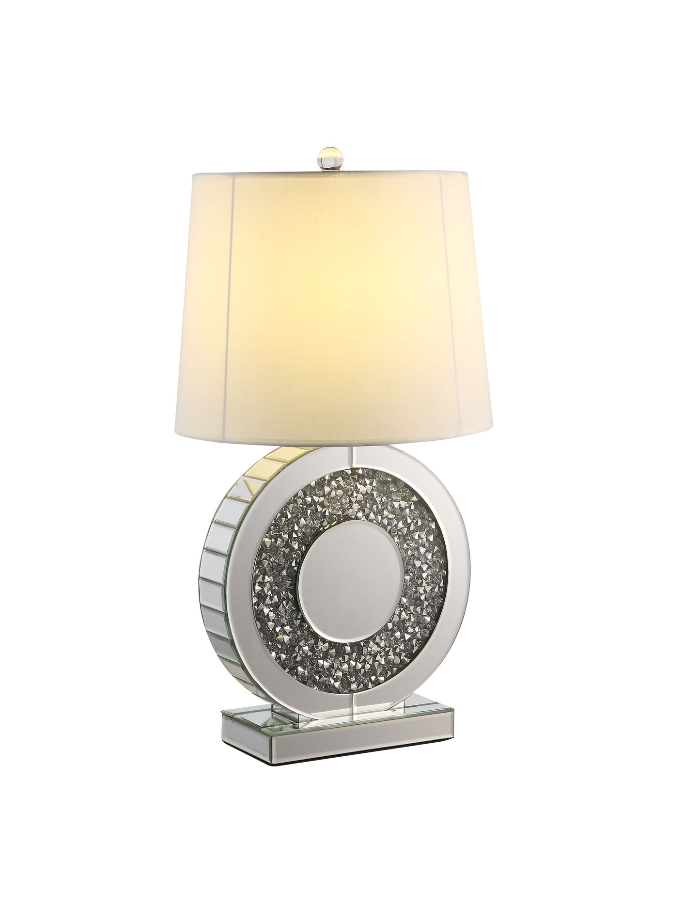 Noralie Table Lamp, Mirrored & Faux Diamonds