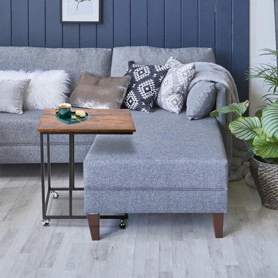 Modern C Table with Rollers