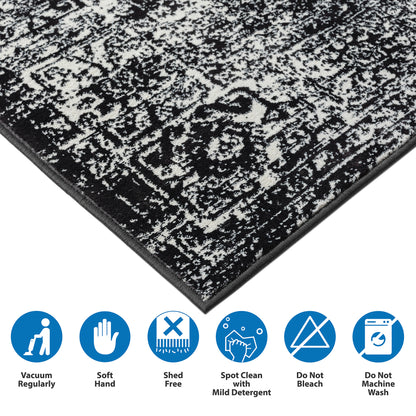 Faith Persian Bordered Traditional Woven Area Rug