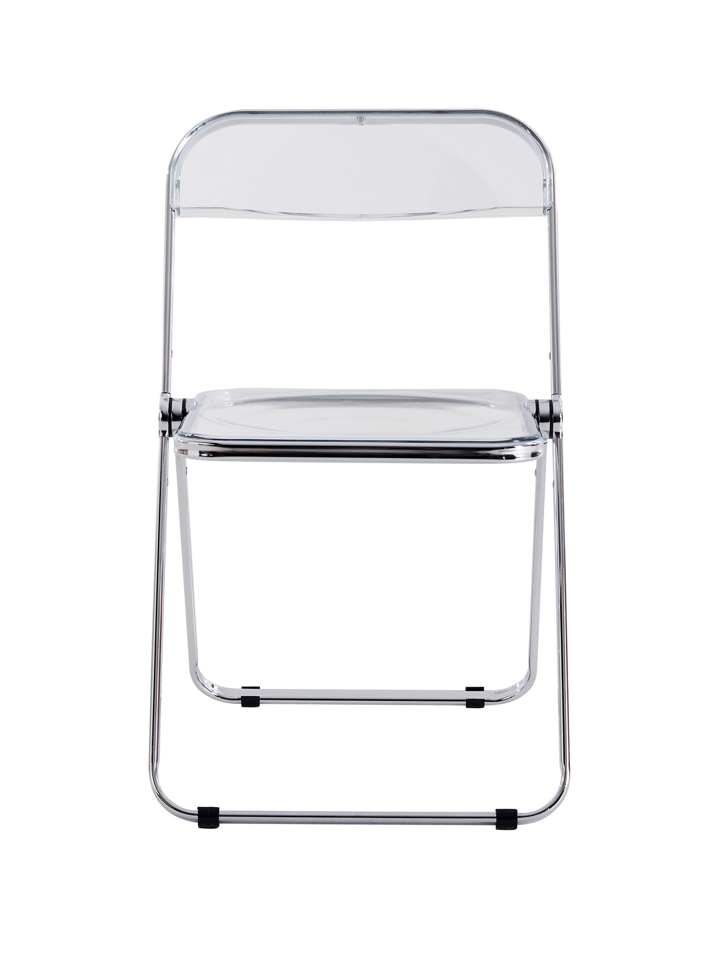 Clear Transparent Folding Chair Chair Pc Plastic Living Room Seat