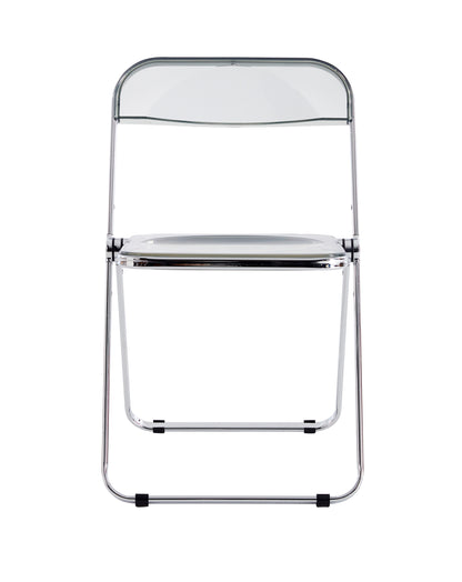 Clear Transparent Folding Chair Chair Pc Plastic Living Room Seat