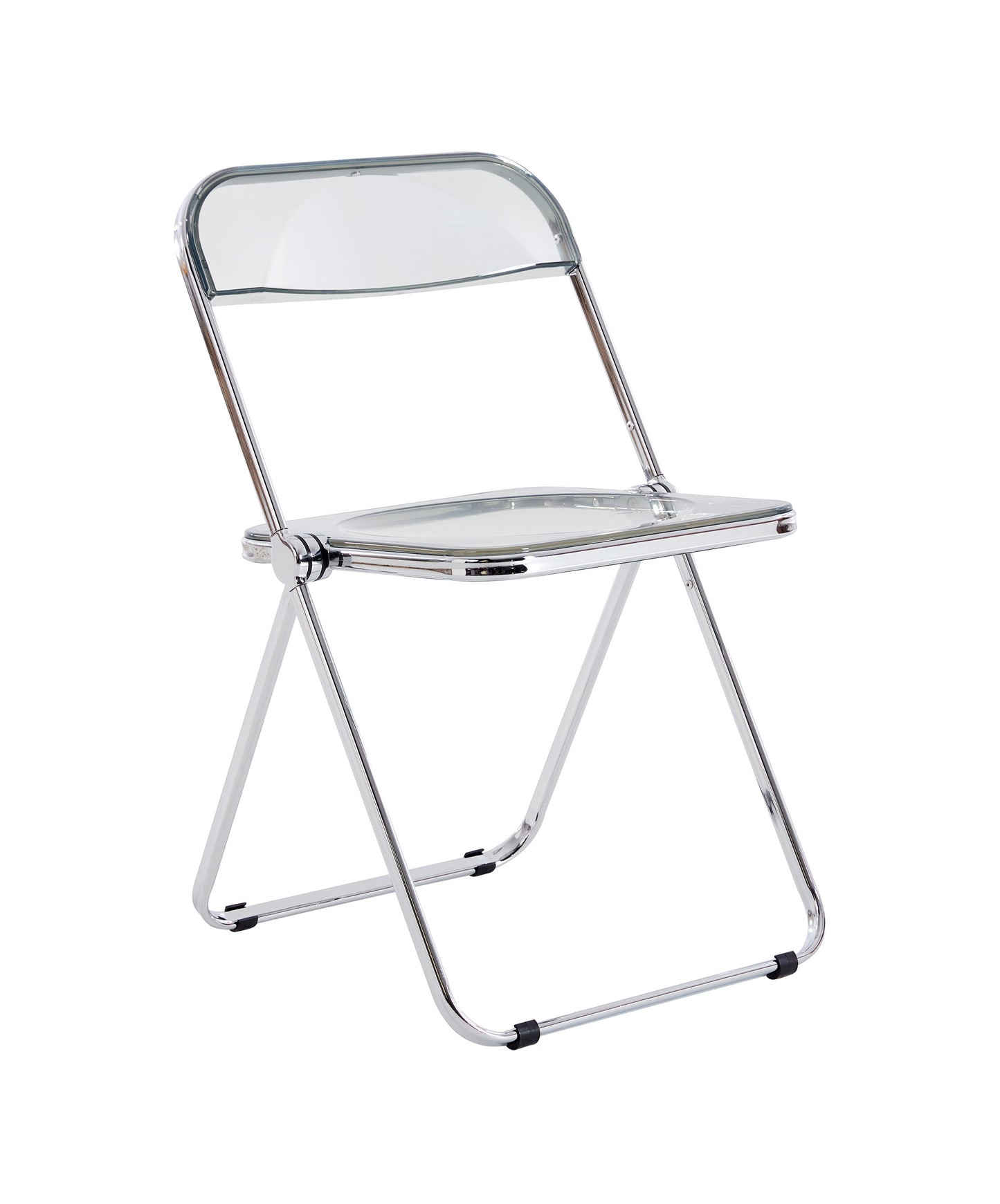Clear Transparent Folding Chair Chair Pc Plastic Living Room Seat