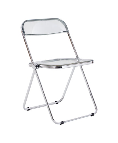 Clear Transparent Folding Chair Chair Pc Plastic Living Room Seat