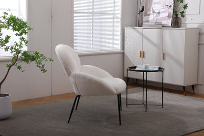 Modern Sherpa Chairs Accent Armchairs for Living Dining Room