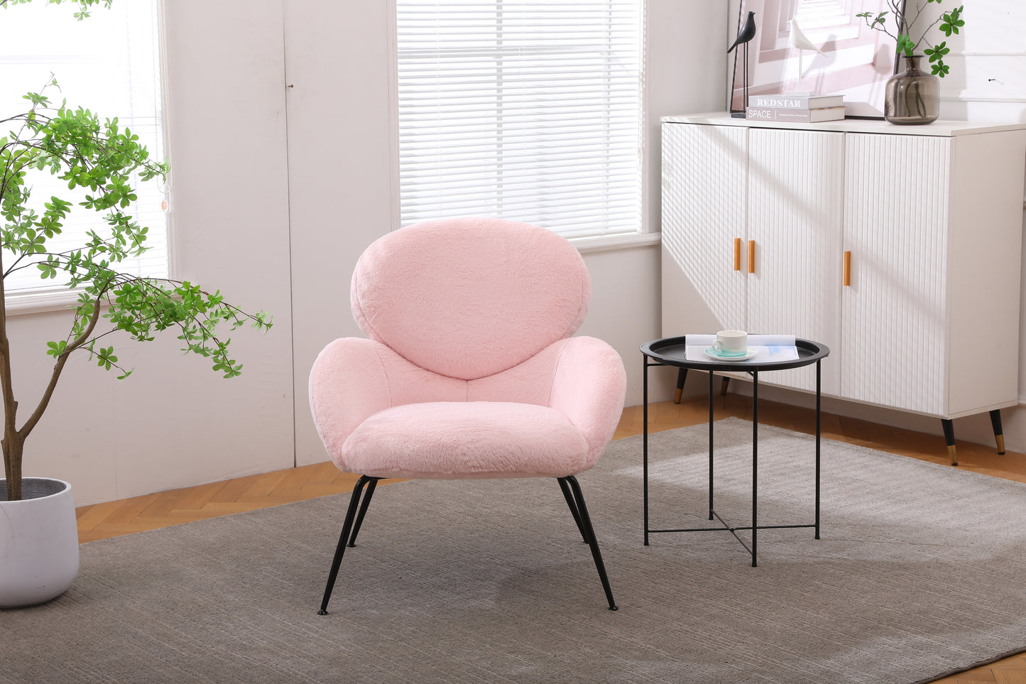 Modern Sherpa Chairs Accent Armchairs for Living Dining Room