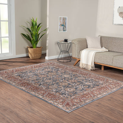 Faith Persian Bordered Traditional Woven Area Rug