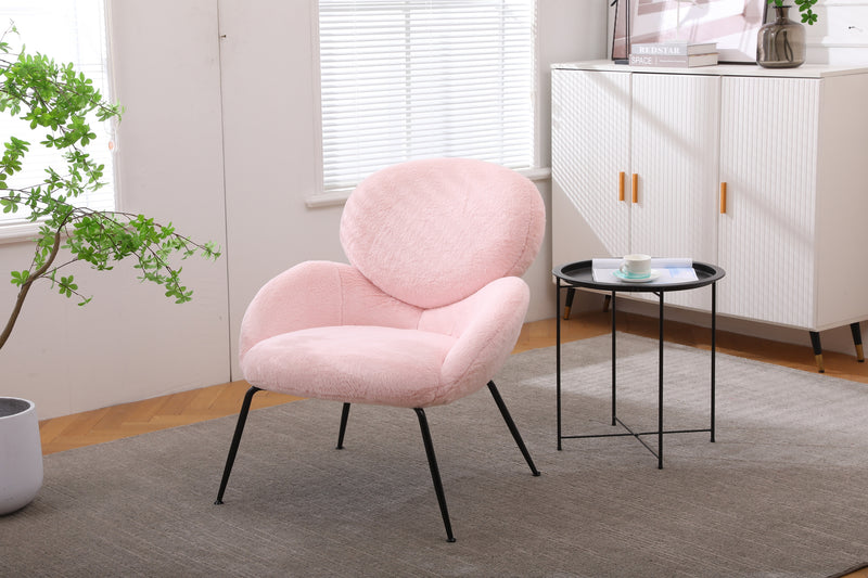 Modern Sherpa Chairs Accent Armchairs for Living Dining Room