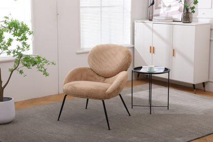 Modern Sherpa Chairs Accent Armchairs for Living Dining Room