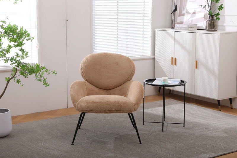 Modern Sherpa Chairs Accent Armchairs for Living Dining Room