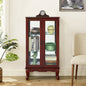 Lighted Curio Cabinet with Tempered Glass Doors