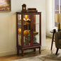 Lighted Curio Cabinet with Tempered Glass Doors