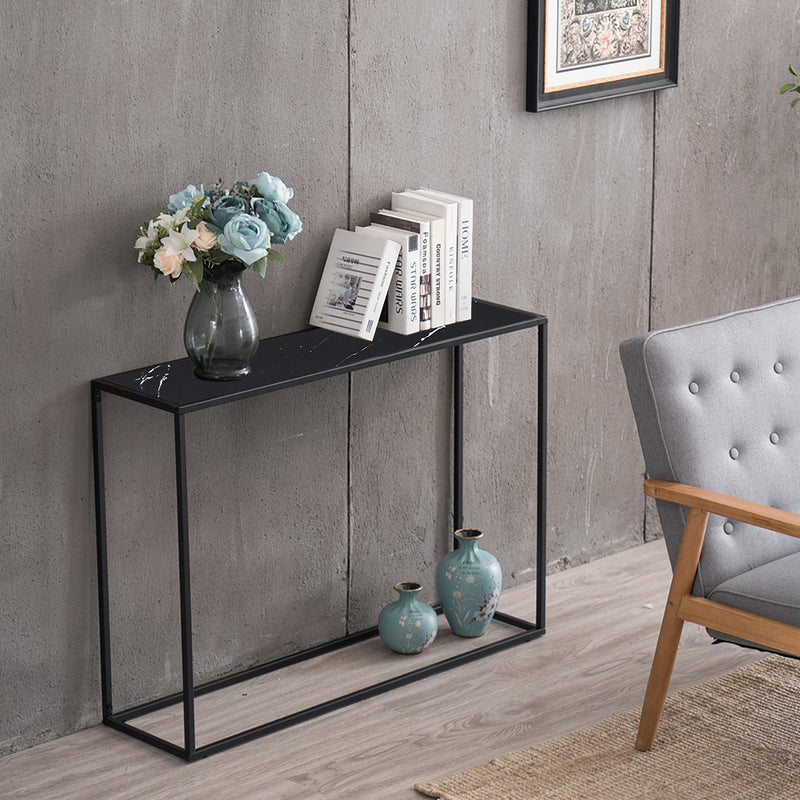 41" Metal Frame Console Table for Entryway, Sofa, Living Room, Dining Room, Bedroom