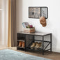 Industrial Hall Tree with Shoe Storage