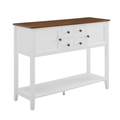 Buffet Console Cabinet Kitchen Sideboard Table with Bottom Shelf and Storage Drawers