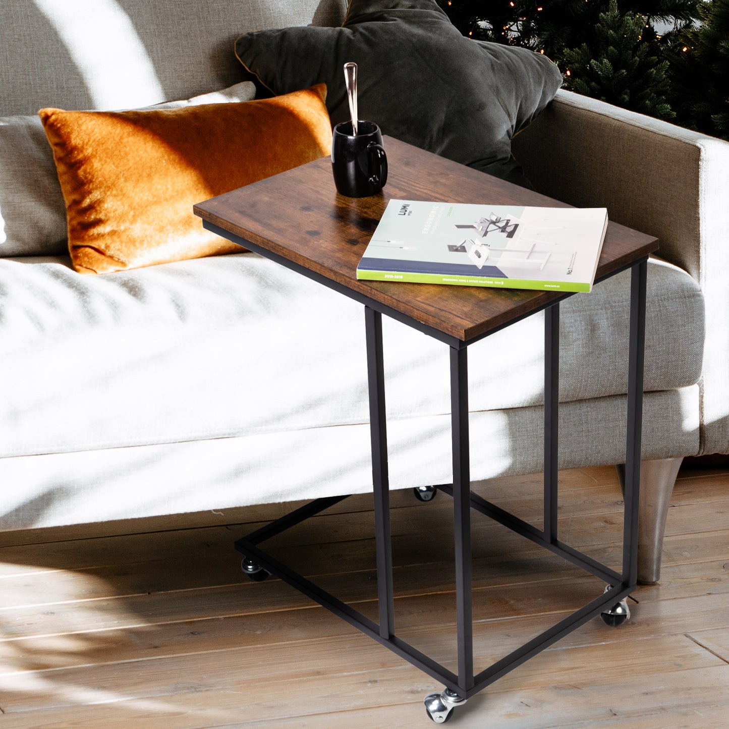 C Side Table, Vintage Bedside End Table