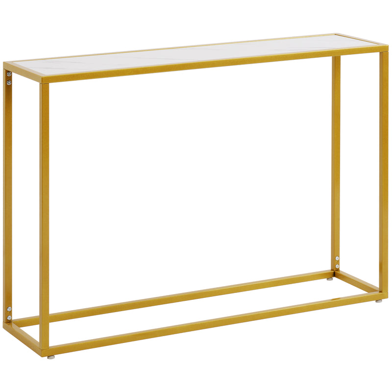 41" Metal Frame Console Table for Entryway, Sofa, Living Room, Dining Room, Bedroom