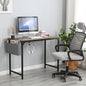 40 Inch Writing Computer Study Desk with Metal Frame and Storage Bag
