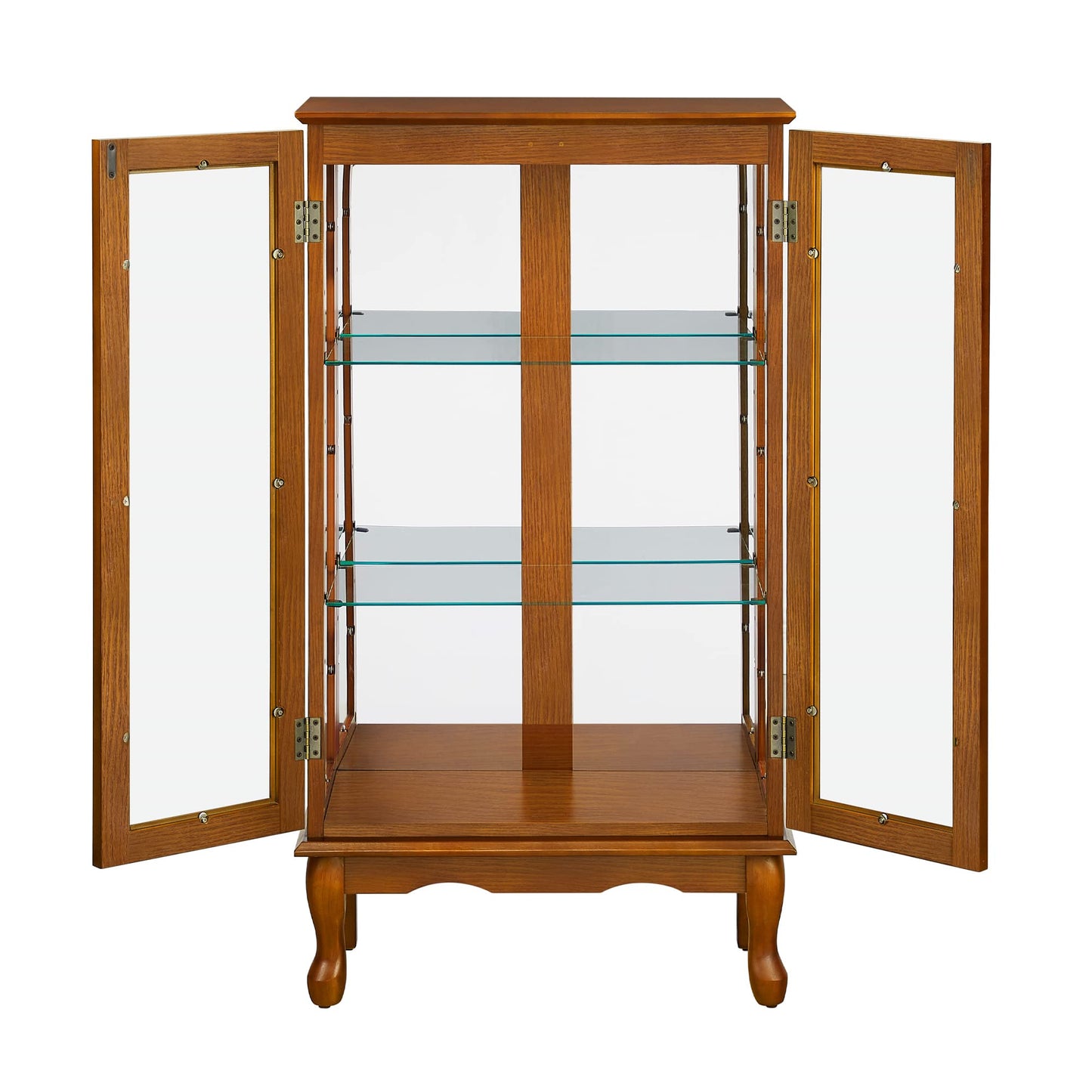Lighted Curio Cabinet with Tempered Glass Doors