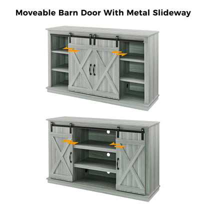 TV Stand for TVs up to 60" with Sliding Barn Doors