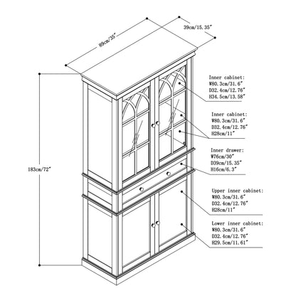 Display China Cabinets with Glass Doors