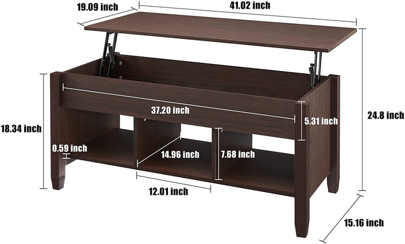 Lift Top Coffee Table with Storage