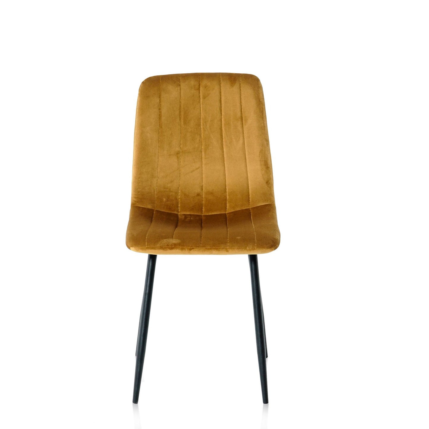 Modern Velvet Dining Kitchen Chair, Upholstered Side Chair with Black Coated Legs, set of 4