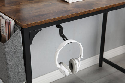 40 Inch Writing Computer Study Desk with Metal Frame and Storage Bag