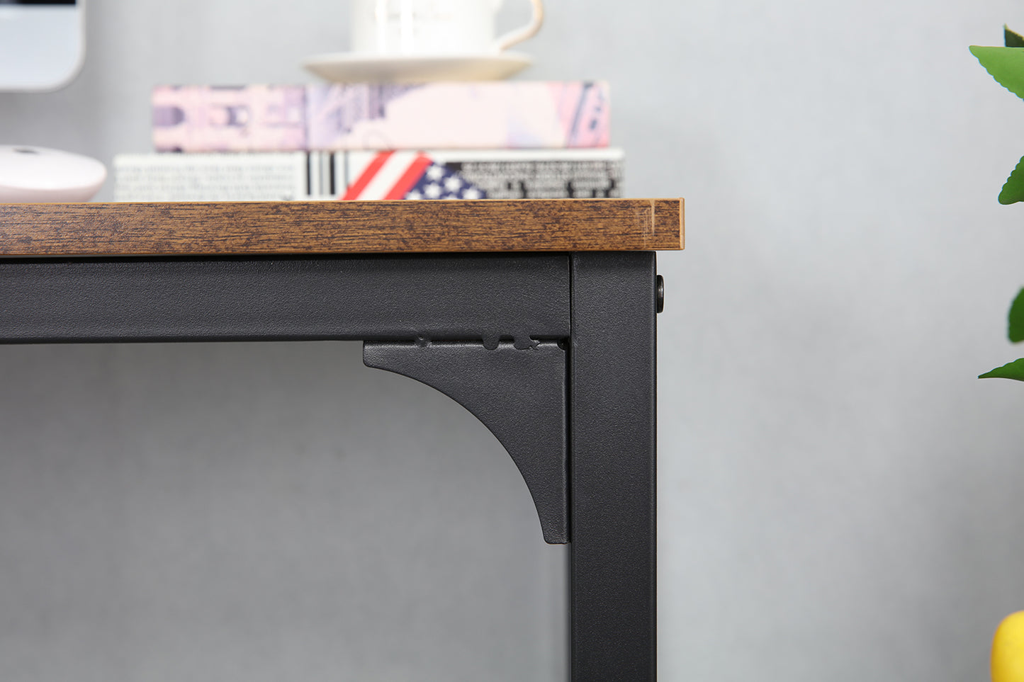 40 Inch Writing Computer Study Desk with Metal Frame and Storage Bag