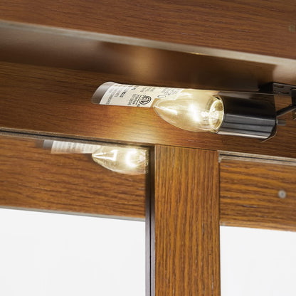 Lighted Curio Cabinet with Tempered Glass Doors