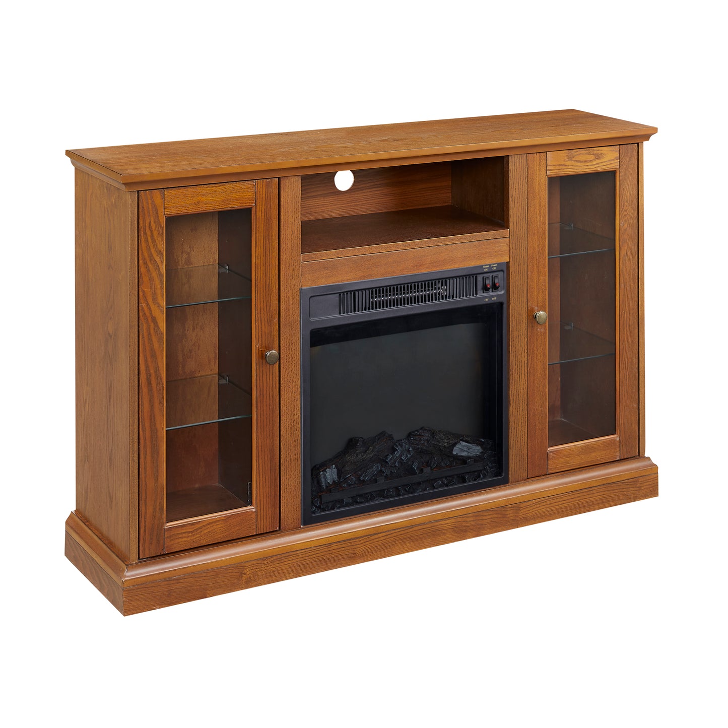 Mid Century Modern Electric Fireplace TV Stand for TVs up to 55"